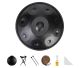 Hang drum in black color with 10 tones (440Hz) in a beautiful 22