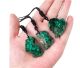 Pendant of rough Malachite from Congo. Beautifully placed on a sturdy lace.